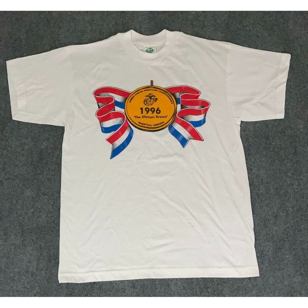 Vintage U.S. Armed‎ Forces Sports Wrestling Championships Army Team Shirt Large